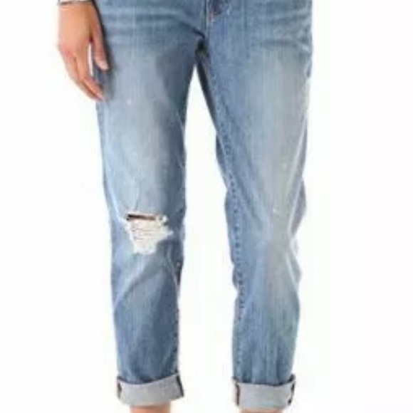 J Brand Denim - J.Brand Aoki destroyed Boyfriend Jean in Tulum.
